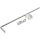 Adjustable Throw Cane Bolt, Zinc - 1/2" x 18"