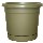 Dynamic Design Rolled Rim Resin Planter, Olive Green  ~ Approx 16"