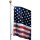 U.S. Flag Pole Kit, In-Ground - 18 Ft with 3' x 5' Flag
