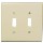 Two-Toggle Switch Plate - ~ Ivory