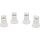 Valley 140 Deg Deflector Spray Nozzle, White - 4pk