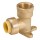 Brass 90 Deg Drop Ear Elbow - 1/2" x 1/2"