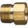 Male & Female Hose Connector, Brass ~ 3/4"