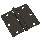 Square Corner Full Mortise Door Hinge, Oil Rubbed Bronze ~  3.5"