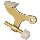 Hinge Pin Door Stop, Brass