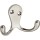 Double Clothes Hook, Satin Nickel Finish ~ 2 Pack