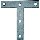 Zinc T-Plate, 2-Pack - 4" x 4"