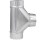 Gray Metal - 4" Galvanized Furnace Pipe Tee