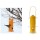 Yellow Metal Tube Bird  Feeder ~ 9.75" H x 5.5" W