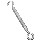 Zinc Hook to Eye Turnbuckle ~ 1/2 x 17 inches