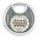 Discus Combo Padlock, Stainless Steel ~ 80mm
