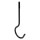 Ceiling Hook, Black - 6"