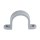2-Hole Plastic Strap, Gray - 1"
