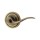 Kwikset Tustin Half Dummy Lever, Antique Brass - Right Hand