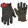 Gloves ~ Lined Brown Jersey/Large