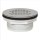 PVC Shower Drain with Stainless Steel Strainer - 2"