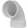 PVC DWV 90-Degree Elbow, Hub x Hub - 3"
