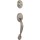 Kwikset Dakota Handleset - LIP (No Interior), Satin Nickel