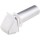 Wide Mouth Hood Dryer Vent, White, Unassembled - 4"
