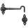 Spear Design Gate Hook,  Black ~ 6"