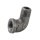 90 Degree Street Elbow, Black - 3/8"