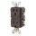 GFCI Outlet, Self Test - 15 Amp, Brown