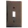 Single Switch Plate - Brown